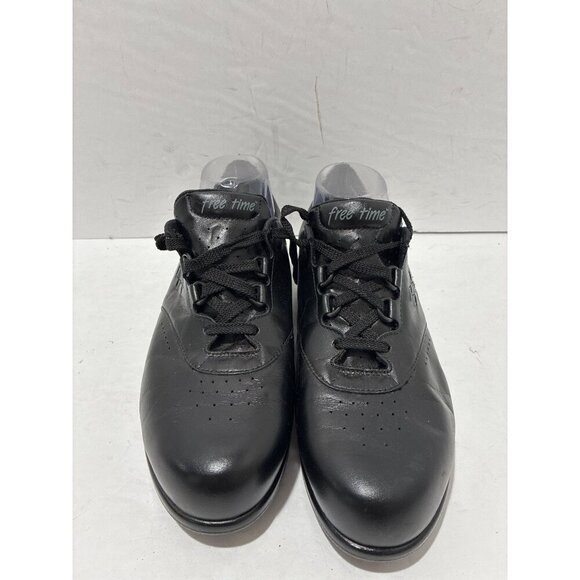 SAS Free Time Leather Diabetic Walking Shoes Tripad Comfort Black Womens Size 11 - Picture 2 of 9